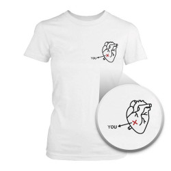 You Out Of My Heart Shirt For Women Pocket Printed Tee Cute Graphic T-shirt