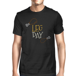 Leg Day Men's T-shirt Unisex Work Out Graphic Short Sleeve Tee